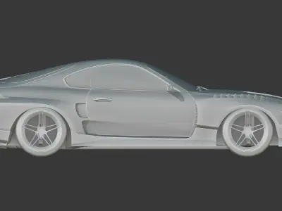 TOYOTA SUPRA HYCADE STAGE 2 Low-poly 3D model