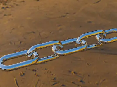 simple chain Free low-poly 3D model