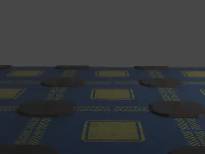 Old Y2J Landing Pad Low-poly 3D model