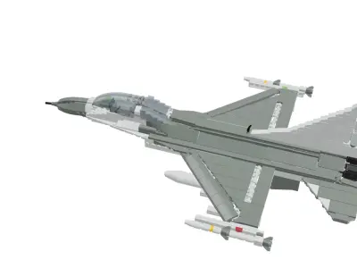MocBricks3D - Lego F-16 Fighting Falcon 3D print model