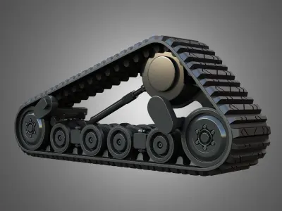 ASV VT100 Tracks - Crawlers 3D model