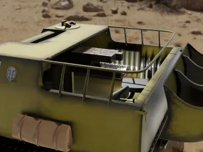 world of tank obj 263 Low-poly 3D model