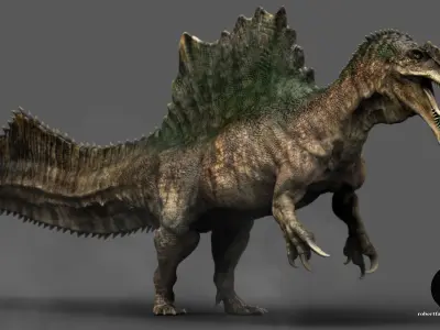 Spinosaurus Low-poly 3D model