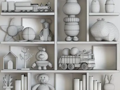 Decor set for kids 11 3D model