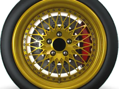 Forgeline Heritage Series LS3 wheel 3D model