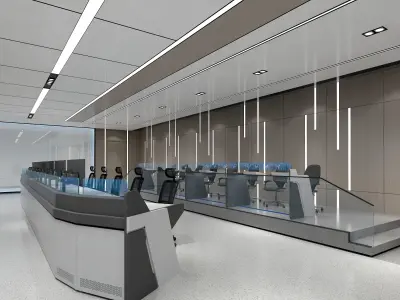 control room 3D model