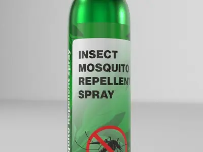 Insect Repellent Spray Insecticides repellents Low-poly 3D model