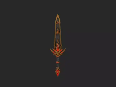 Dragon Decade Weapons Low-poly 3D model