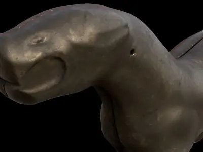 Ancient Chinese Talisman - Tiger Talisman Low-poly 3D model