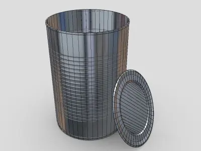 CC0 - Tin Can 4 Open Free low-poly 3D model