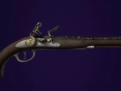 VINTAGE GUN 3D model