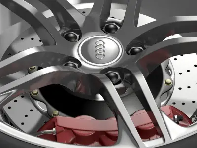 Audi R8 GT wheel 3D model