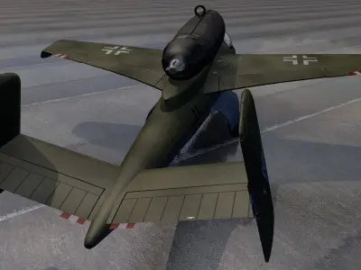 Heinkel He-162A Salamander 3D model