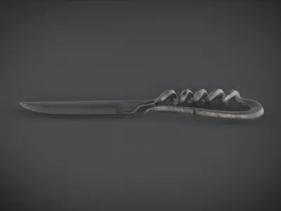 mediv knife Low-poly 3D model