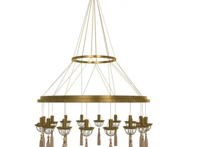 Lutyens Concentric Hoop Chandelier incollect 3D model