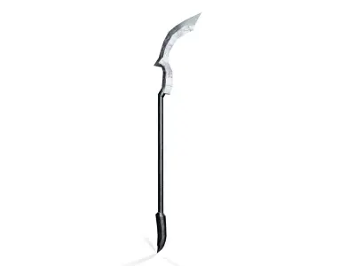 Sci-Fi Magical Scythe Low-poly 3D model