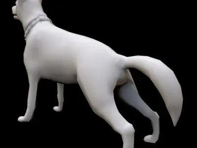 Dog K-9 Low-poly 3D model