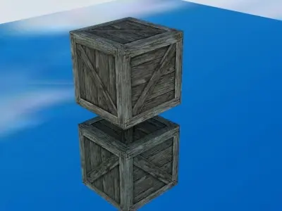 Photorealistic Box Free low-poly 3D model
