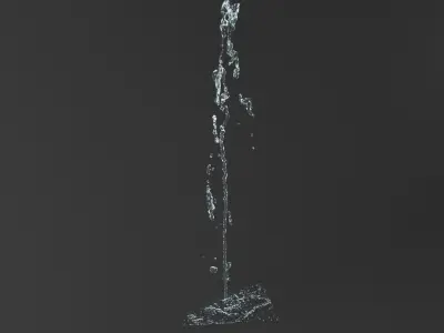 Water Jet Exterior Fountains Pack 3D model