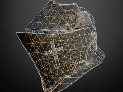 HELMET4 Game Ready Low-poly 3D model