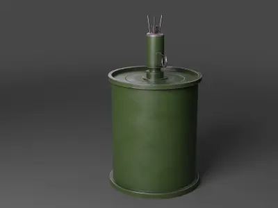M16 Landmine Low poly 3d Model Low-poly 3D model