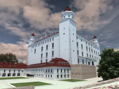 Bratislava castle - 18th century - Slovakia 3D model