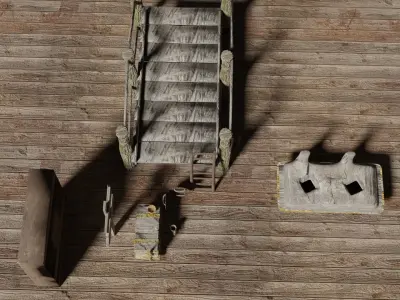 LowPoly MedievalPack V1 Free low-poly 3D model