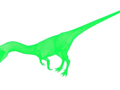 Coelophysis dinosaur 3D model