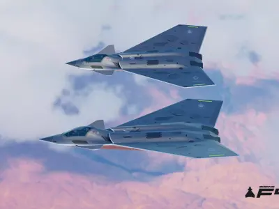 Boeing F47 Stealth Fighter 3D model