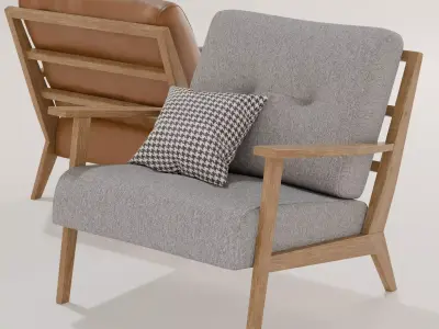 Armchair Timon Free 3D model