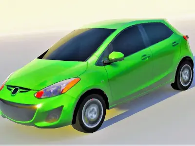 Game-Ready Vehicle Model Low-poly 3D model