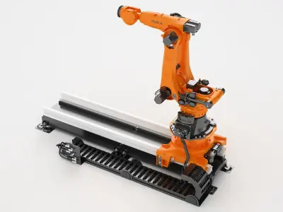 KUKA KR FORTEC-2 Ultra Rail System 01 3D model