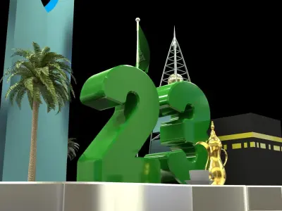 Some of the landmarks of Saudi Arabia 3D model