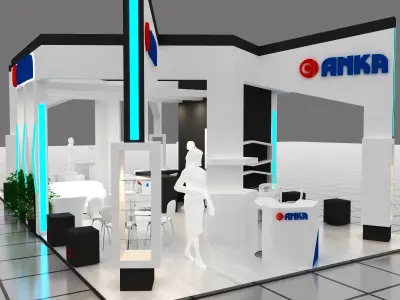 Exhibition Stand - ST0026 3D model