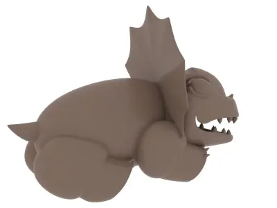 Mini Dinosaurs With Lying Position 3D model
