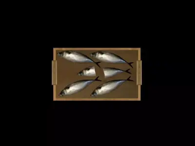 Fish crate Free low-poly 3D model