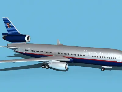 McDonnell Douglas MD-11 United 2 3D model