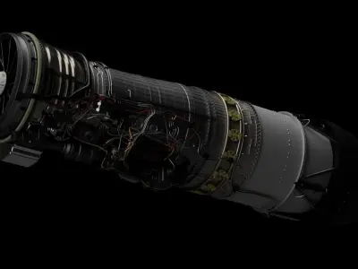 General Electric F110-GE-129 3D model