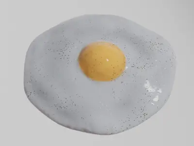 EGGS FRIED 3D model