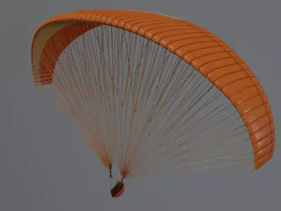 Unpowered Paraglider 3D model