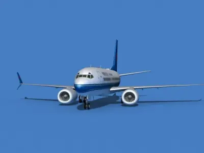 Boeing 737 MAX 7 China Southern 3D model