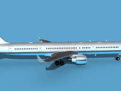 Boeing C-32B Unmarked SOG V00 3D model