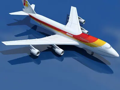 Iberia Airline of Spain Boeing 3D model