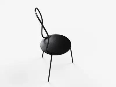 Steel chair Lassise by Airborne  3D model