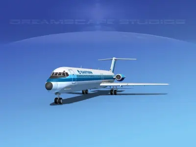 Douglas DC-9-50 Eastern 1 3D model