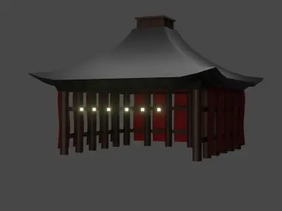 Japanese pagoda 3D model