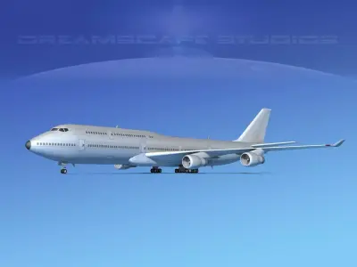 Boeing 747-8I Bare Metal 3D model