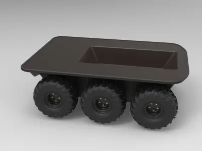 Argo platform 6x6 3D model