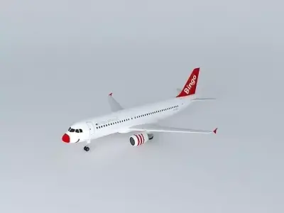 Bingo Airways Airbus A320 200 3D model