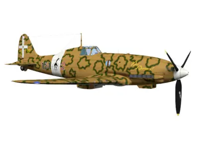 Macchi MC202 Folgore 3D model
